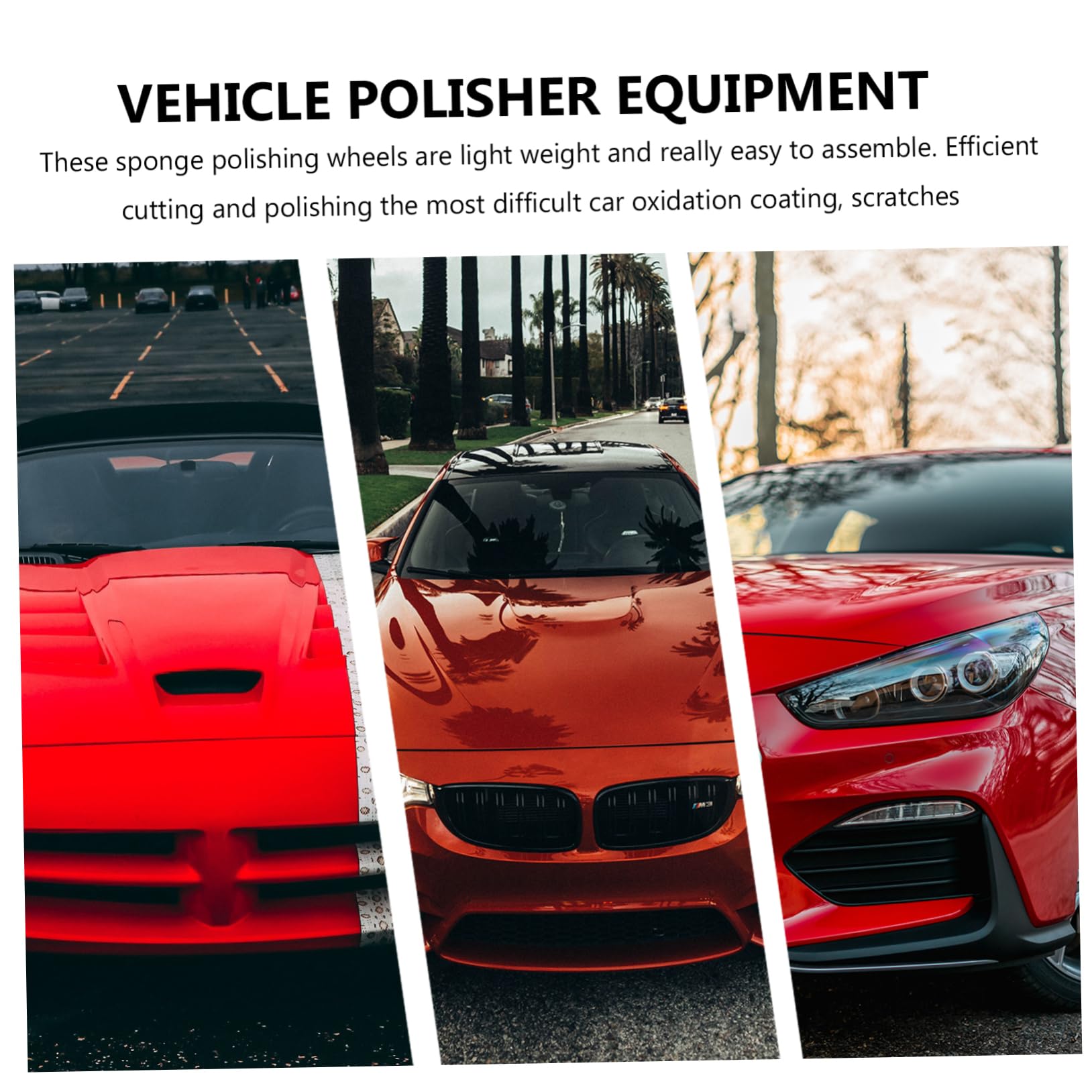 Gatuida 4 Juegos Esponja De Pulido Kit De Espuma Para Neumáticos Plato De Esponja Pulidoras Coches Maquina De Pulir Coches Rueda De Pulido Del Coche Equipo Pulidor De Vehiculos 16 Uds * 4