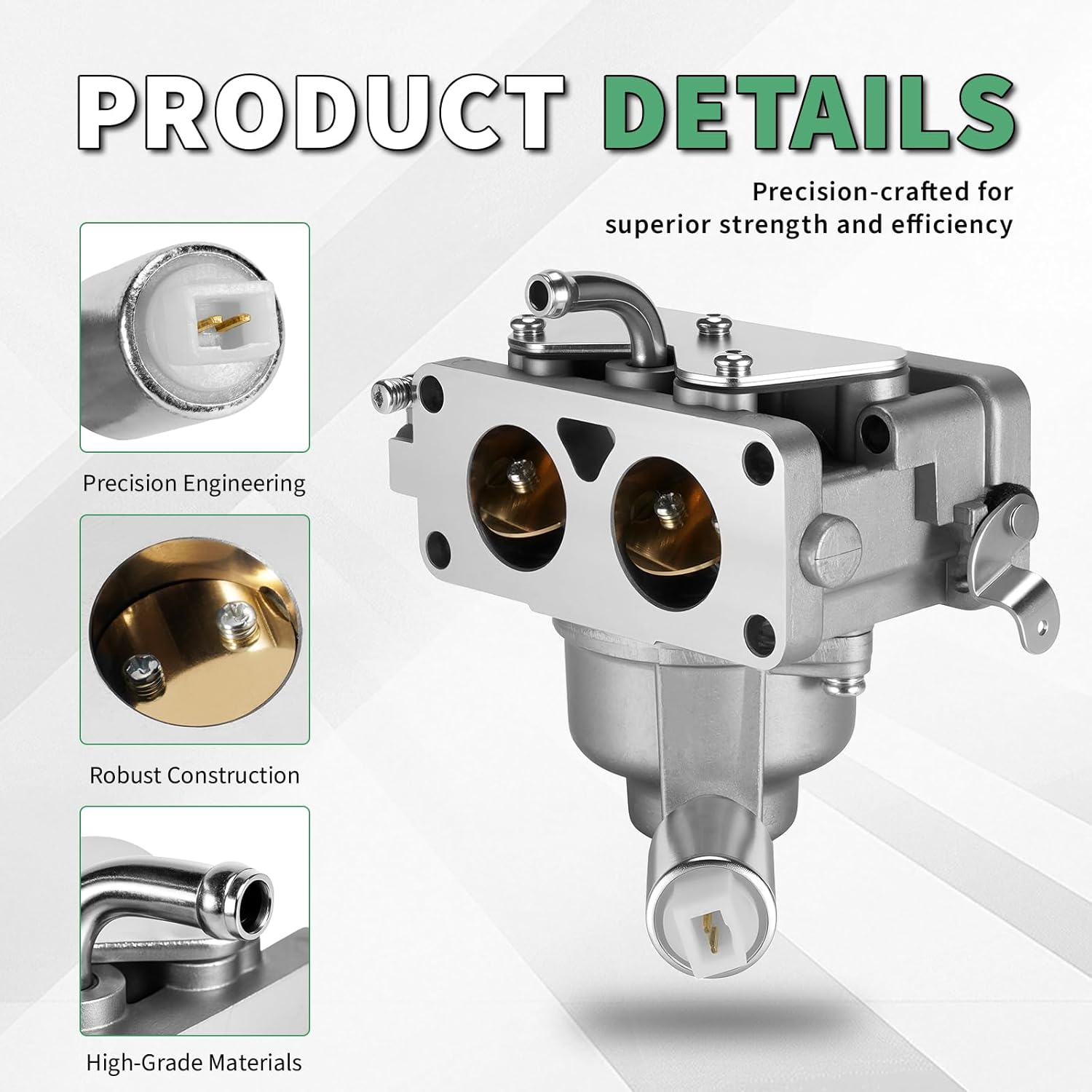 YTH22V46 Carburetor Tune-Up Kits Compatible with 46" H-usqvarna 960450045 960430257 Tractor Manual Choke Briggs & Stratton 20Hp-25Hp Intek V-Twin Engine, Fuel Pump Oil Filter Spark Plugs Kit
