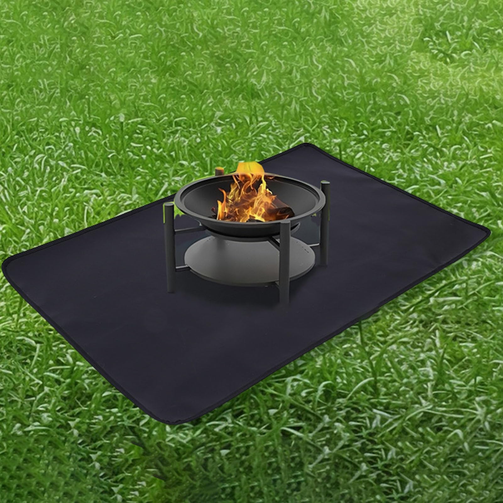 Genérico Tapis de barbecue ignifuge | Housse portable pour barbecue de camping extérieur sur sol, terrasse, jardin, cuisine