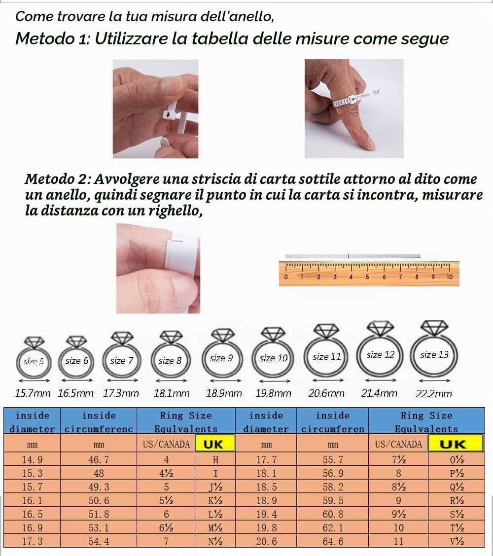 Anello di fidanzamento Moissanite regolabile da 1 carato in argento sterling 925 per anello di promessa di matrimonio da donna