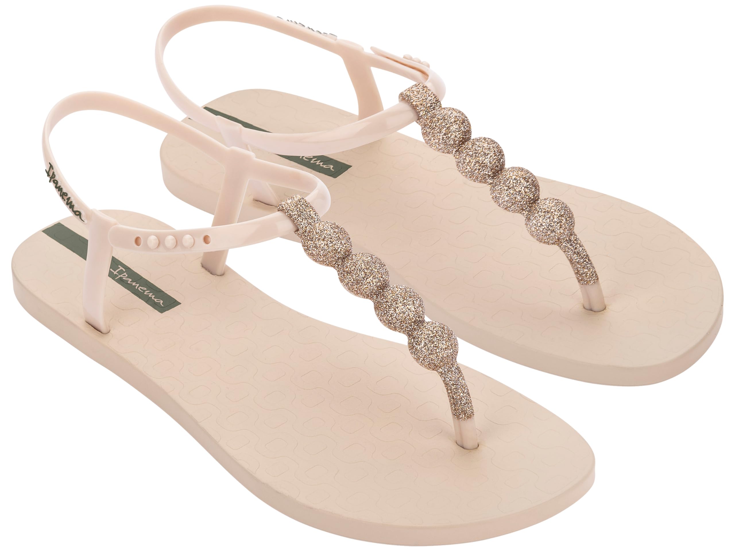 Ipanema Womens Class Easy On Glow Fem Beige/Glitter/Green UK Size 3