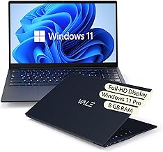 VALE Notebook - Laptop with 15.6 Inch Full HD IPS - N150 Quad-Core Processor - 8 GB RAM Memory - 512 GB SSD Hard Drive - UHD Graphics - Windows 11 Pro
