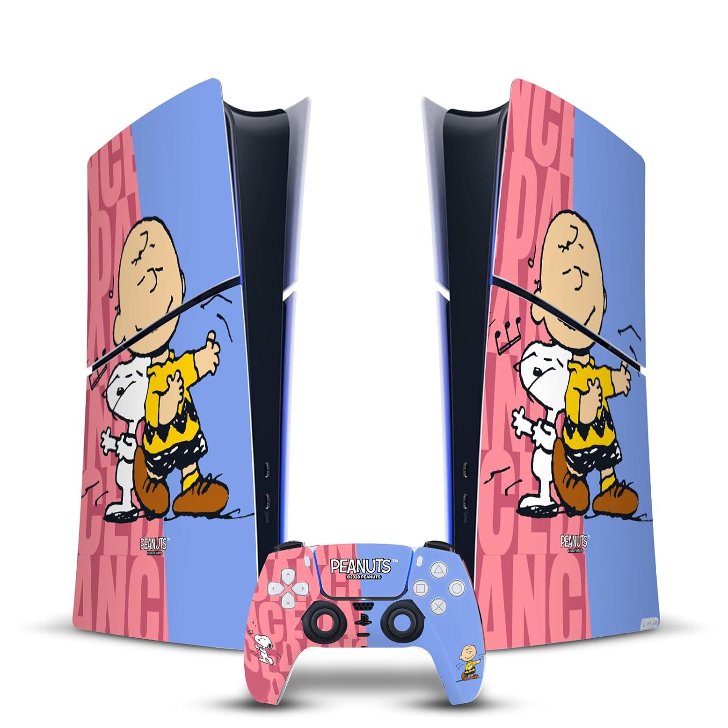 Head Case Designs Officially Licensed Peanuts Snoopy & Charlie Brown Character Graphics Vinyl Gaming Skin Decal Compatible With PlayStation 5 PS5 Slim Digital Edition Console & DualSense Controller