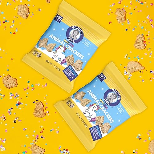 Miniatura 6 de Goodie Girl, Magical - Paquetes de bocadillos de galletas de animales sin gluten, sin maní, sin lácteos, sin huevos, 120 calorías cada uno (paquete