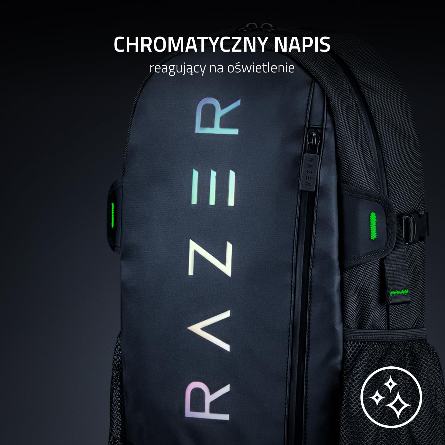 Razer Rogue V3 Plecak Kompaktowy plecak podróżny, poliester odporny na zagniecenia i ścieranie na zewnątrz