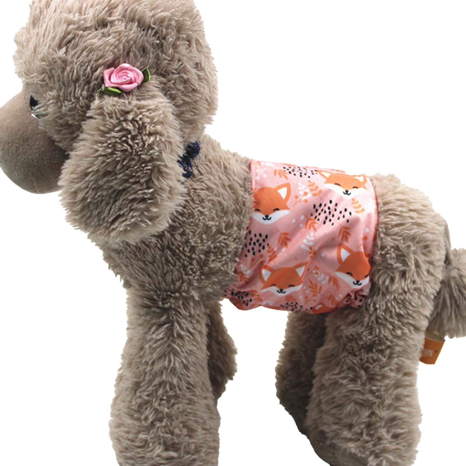 ulafbwur Doggie Diaper Male Dog Diapers Belly Bands Eco-Friendly Waterproof Cloth Light Pink S
