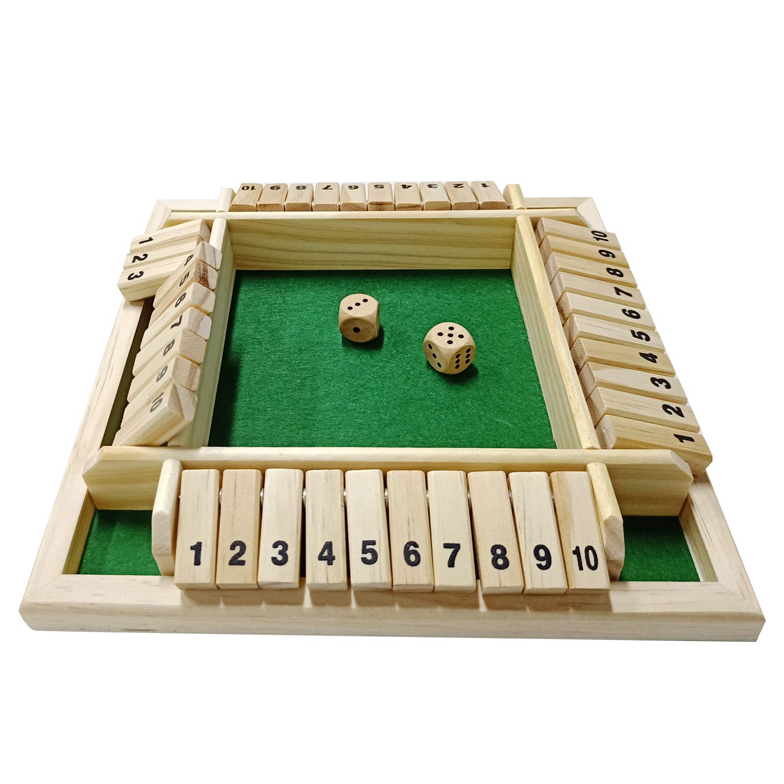 木製ボードゲーム 2-4人用 Amazon.co.jp: Ropoda 木製 Shut The Box ゲーム (2~4人用