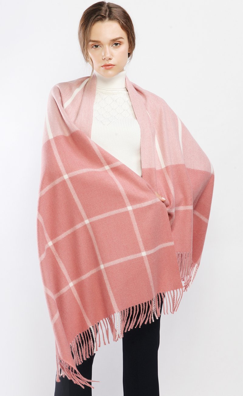 RIIQIICHY Écharpes d'hiver pour femmes, châles pashmina et écharpes pour robes de soirée, couverture chaude, écharpe surdimensionnée à carreaux