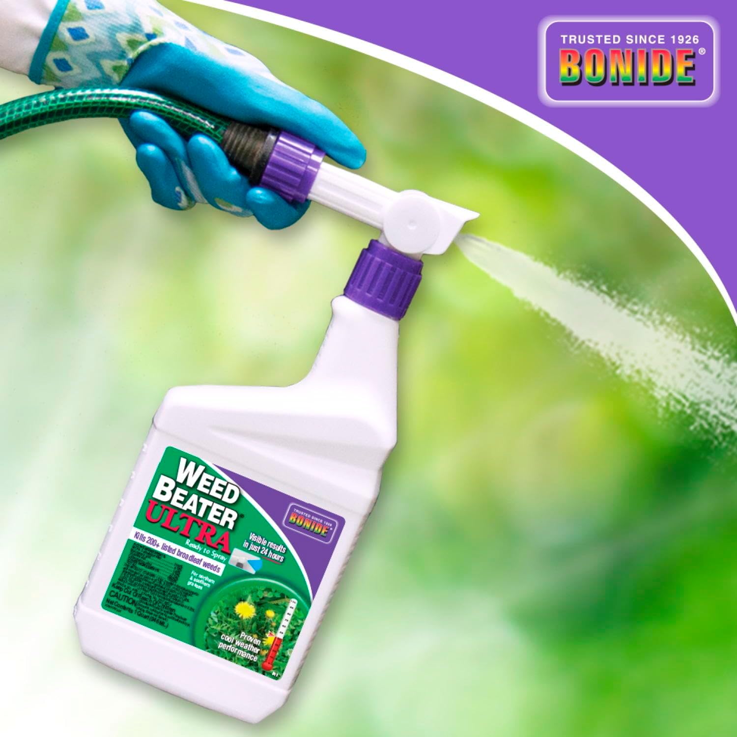 Bonide Weed Beater Ultra, 32 oz Ready-to-Spray Fast-Acting Protection Against Broadleaf Weeds in Warm & Cool Weather