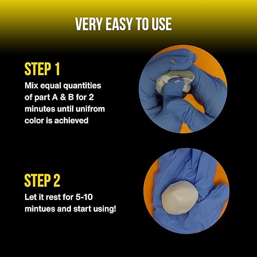 Miniatura 4 de Wargames Delivered Green Stuff - Masilla alternativa para modelar, epoxi de 2 partes para miniaturas, molde, esculpir, pintura endurece hasta un