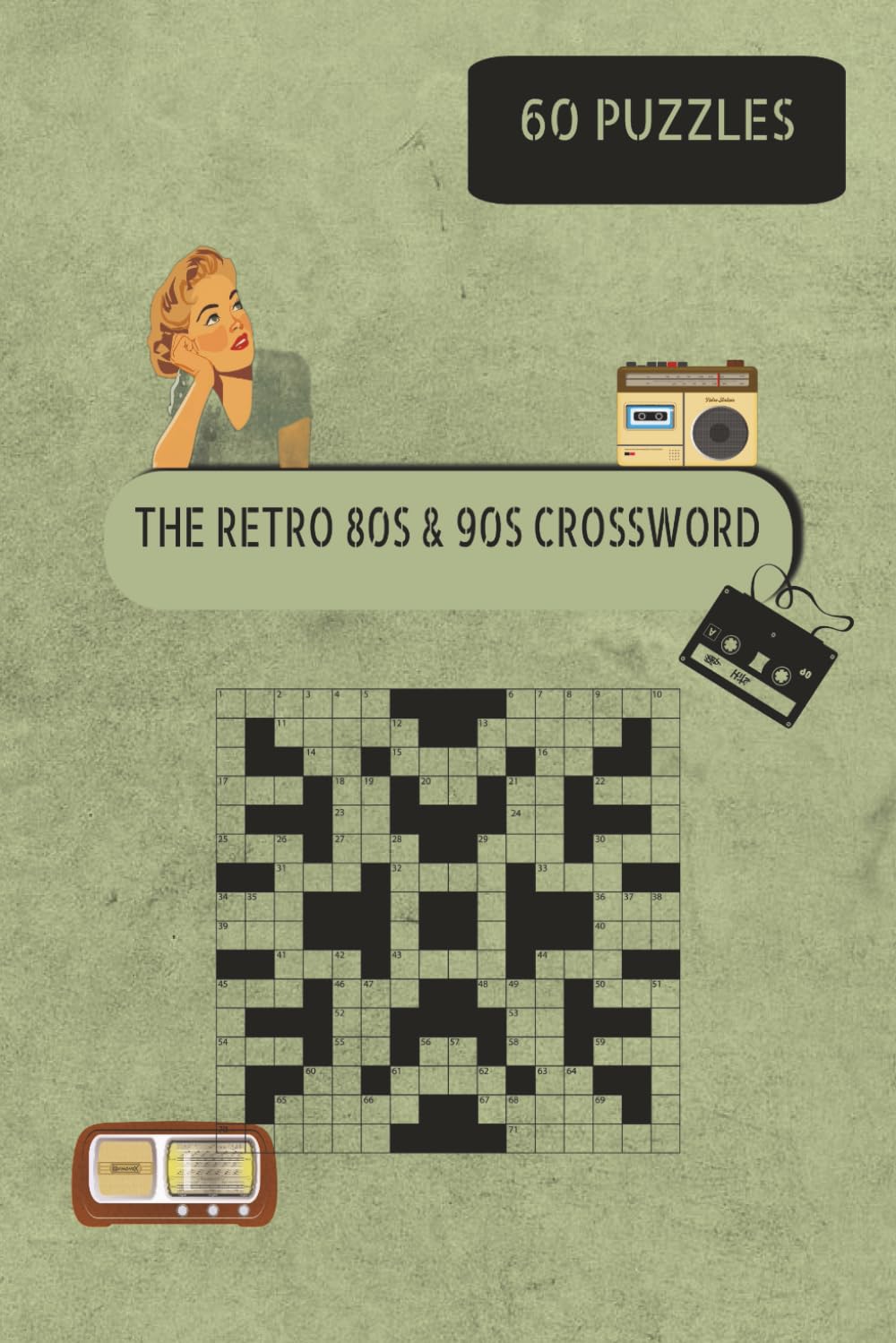 Back to the ’80s & ’90s Crossword Puzzle Book | Nostalgic & Fun: Throwback Time! ’80s & ’90s Crossword Puzzle Book