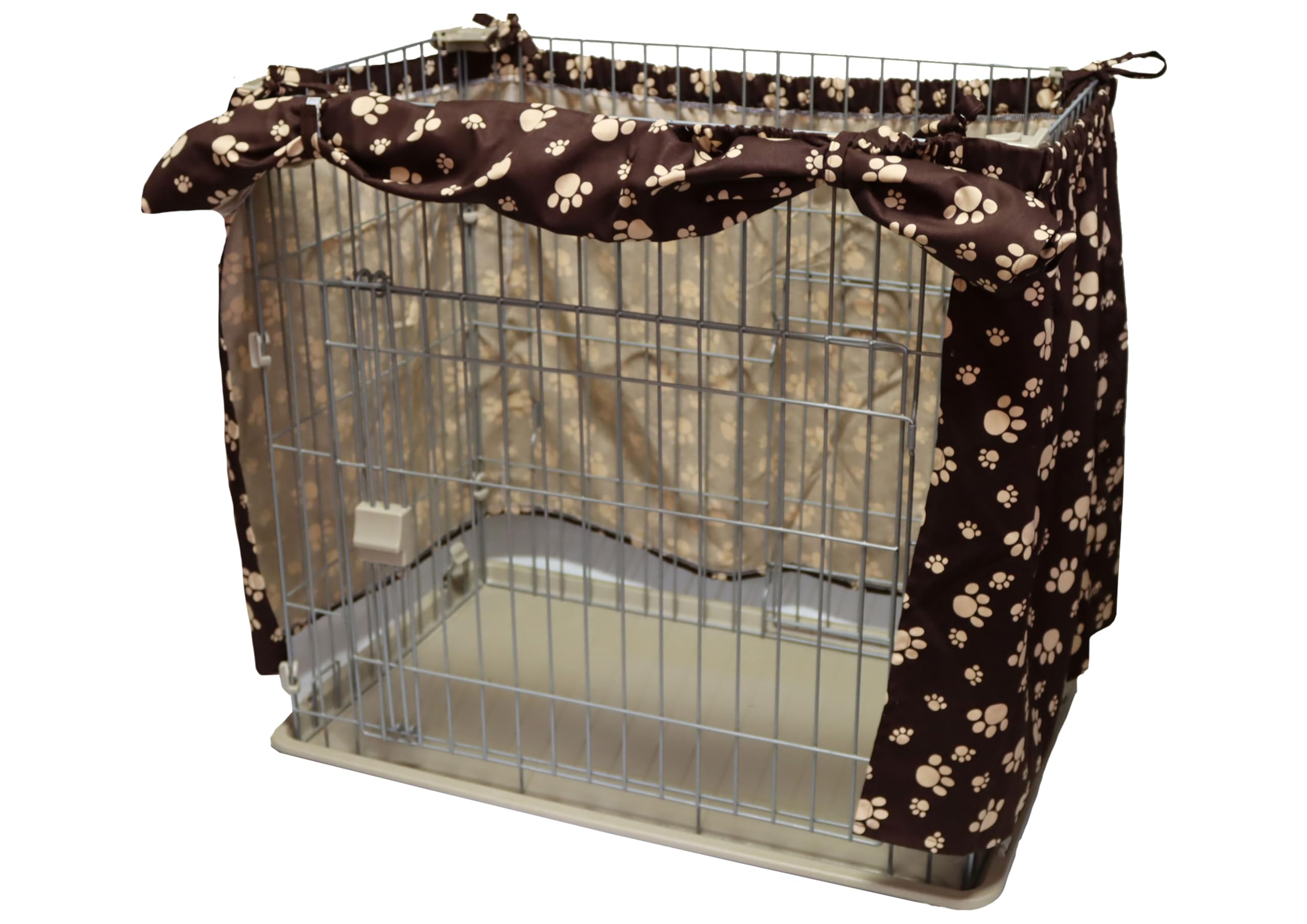 Amazon | 【CHAMMY】《様々なケージに対応》ペットケージカバー パウ柄