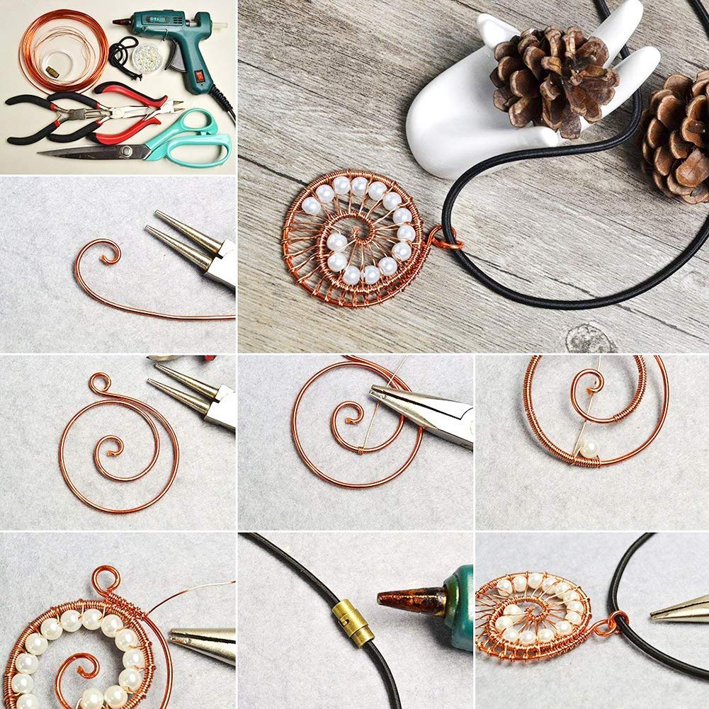 PH PandaHall 10 Rolls Aluminum Wire, 160 FT 10 Colors Jewelry Wire Craft 0.8mm/20 Gauge Beading Wires Flexible Floral Colored Aluminum Wires for Sculpting DIY Jewelry Craft Making, 16 FT/Roll - Image 7