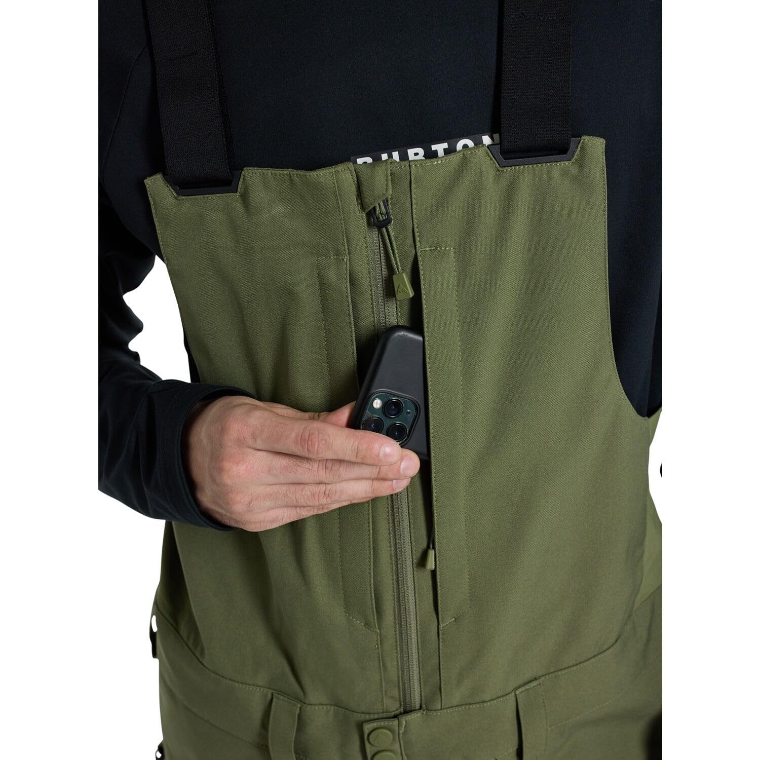 Burton - Ski-Latzhose/Snow Reserve Bib Forest Moss Herren – Grün