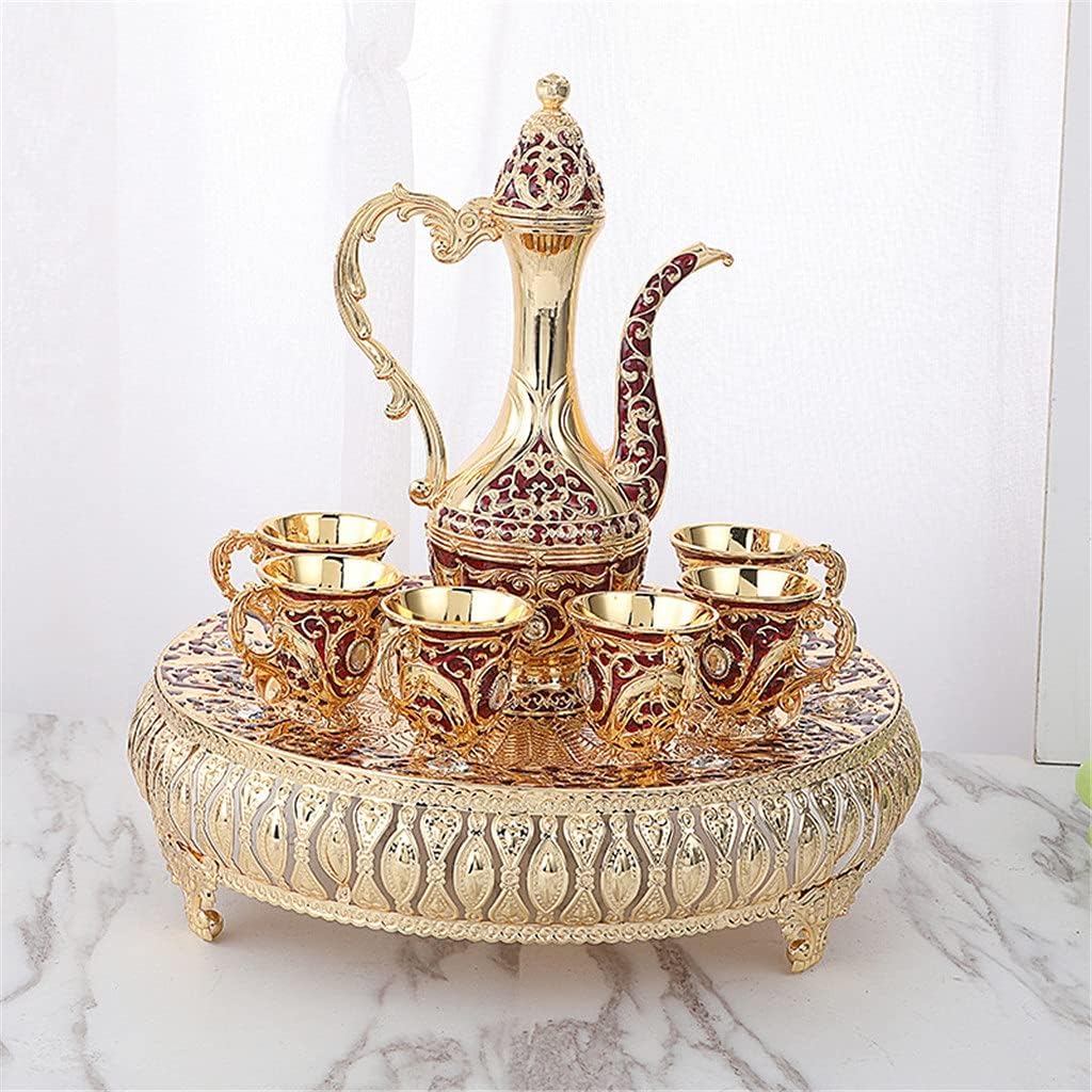 Metal Wine Set Medium Duckbill Wine Dispenser Home Drinker Wine Set Gold and Silver Ware (Color : B) (C)