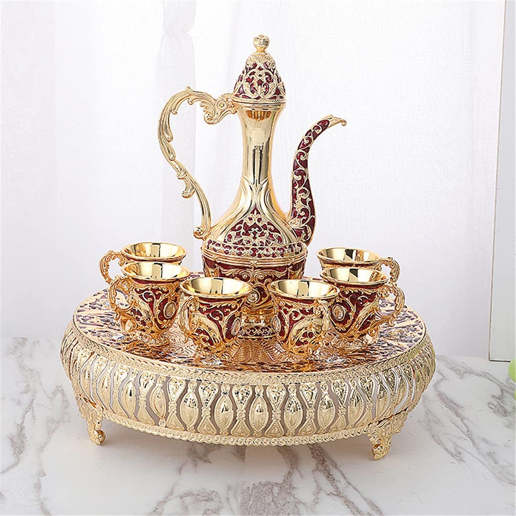 TYUHDUYUR Metal Wine Set Medium Duckbill Wine Dispenser Home Drinker Wine Set Gold and Silver Ware (Color : B) (C)