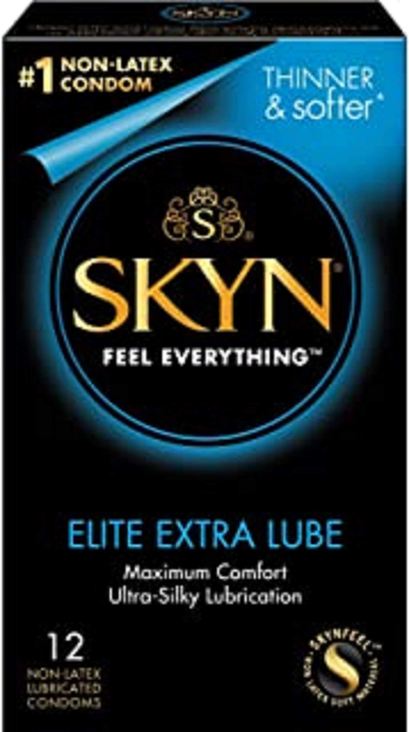 Skyn Extra Lubricated 12 Condoms (2 Pack)