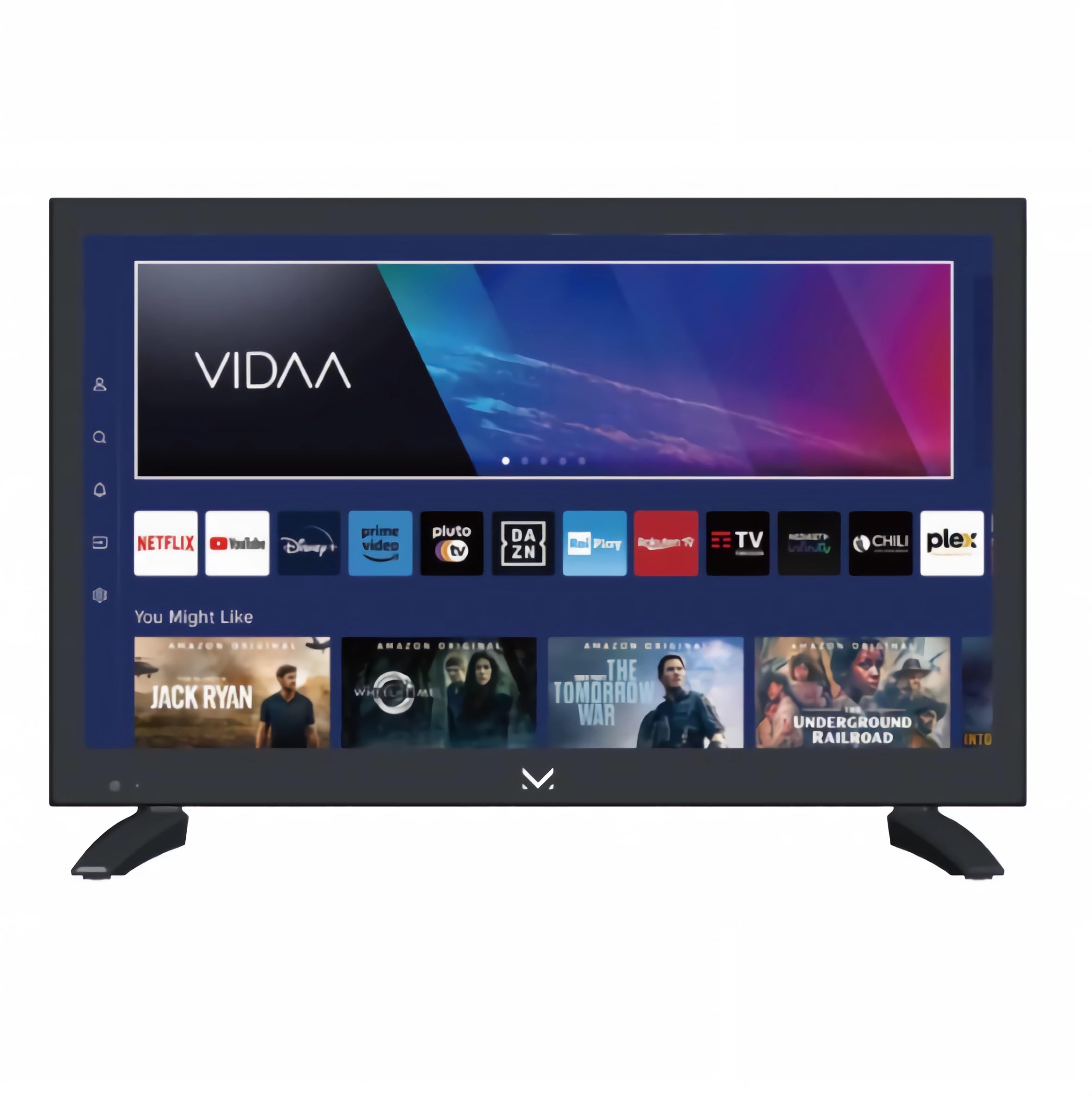 Majestic SM319 V1 Televisore TV Smart LED 19" Pollici HD Ready SO VIDAA 1366 x 768 Terrestre DVB-T/T2 Satellitare DVB-S/S2 CAM CI+ WIFI Hotel 12/24V USB HDMI