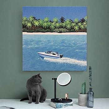 Amazon.co.jp: 永井博 ヨット風景 ポスター アートパネル