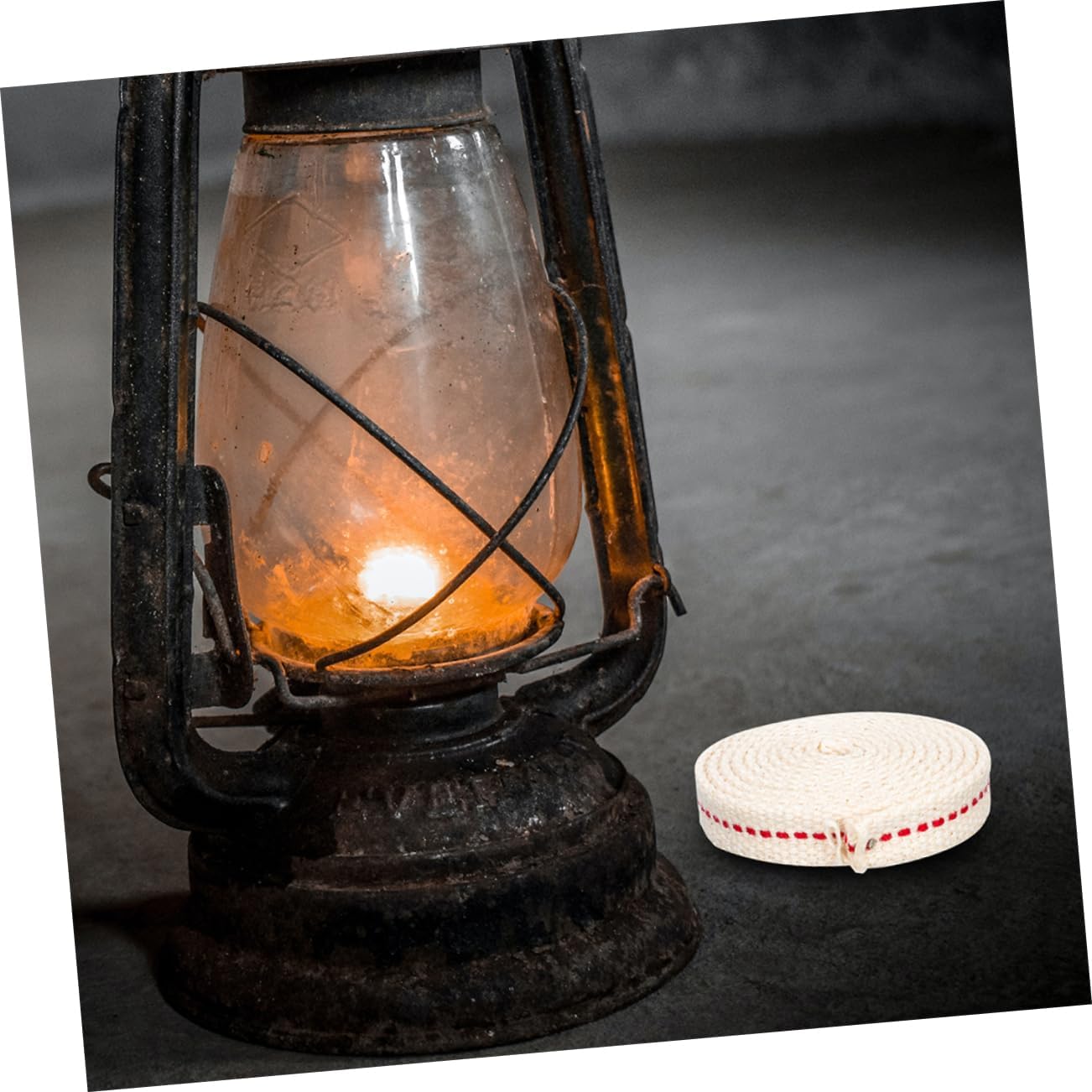 Unomor Cotton Oil Lamp Wick 1 Roll Adjustable Length for Kerosene Lamps