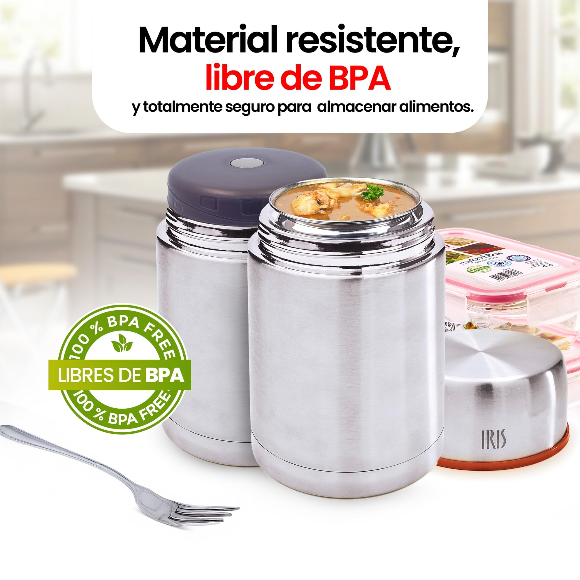 IRIS Mini Thermos à Café/espresso En Acier Inoxydable 140 Ml