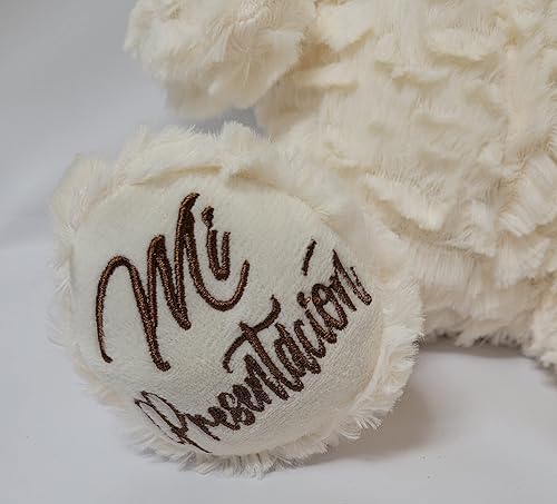 Miniatura 3 de Oso de peluche Mi Presentacion de 12 pulgadas con vestido (pieza central)  ARC09831P-4 (azul bebé)