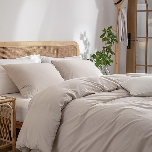 Miniatura 5 de Juego de fundas de edredón tamaño Queen floral, 100% algodón, elegante juego de ropa de cama de flores tamaño Queen, 3 piezas, estilo jardín, azul y