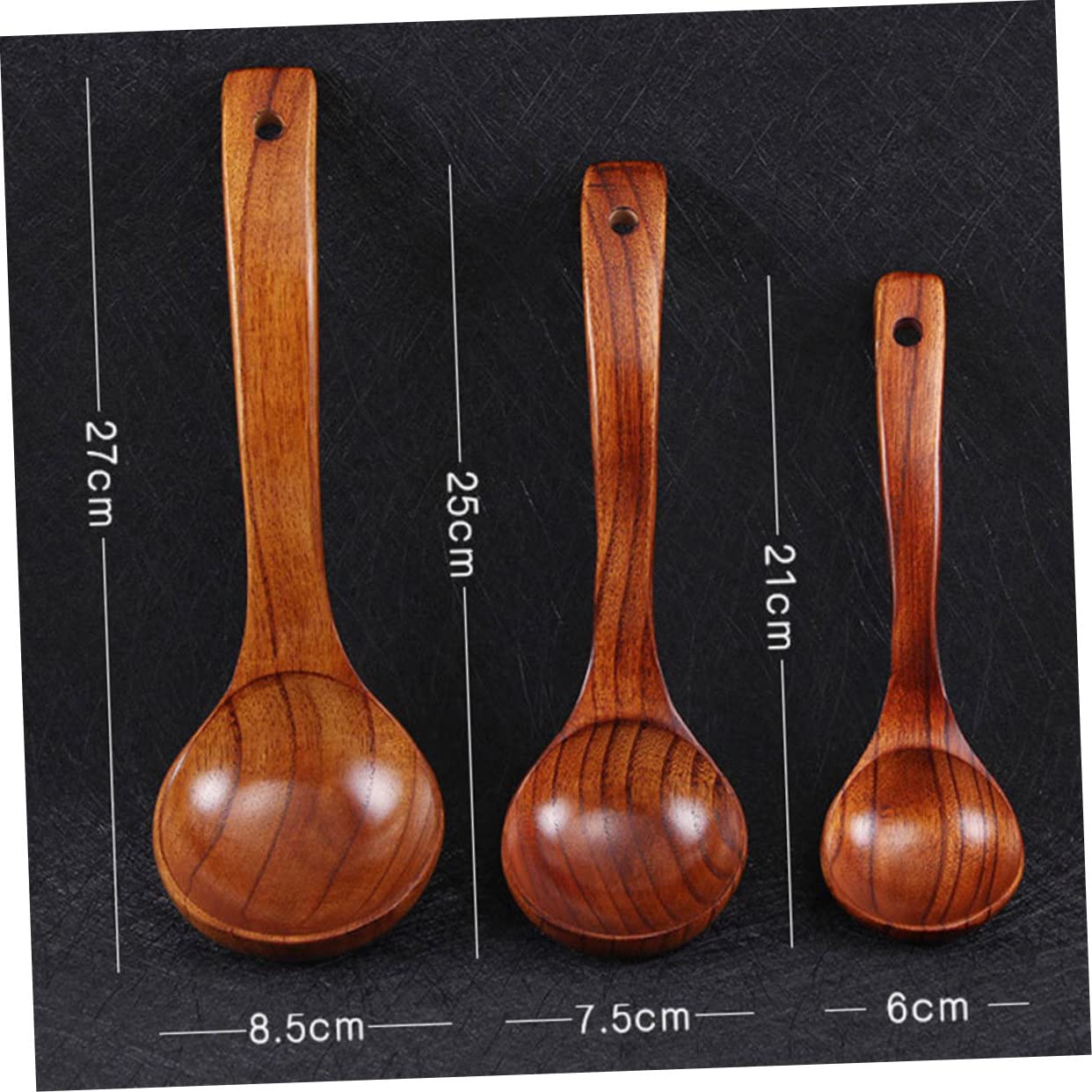 UTHCLO Long Handle Soup Ladle Porridge Spoon Soup Scoop Serving Spoons Silverware for Cooking