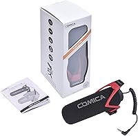 Vista 7 de Micrófono de video COMICA CVM-V30 LITE, micrófono de escopeta súper cardioide con condensador para cámara Canon Nikon Sony Panasonic DSLR, micrófono