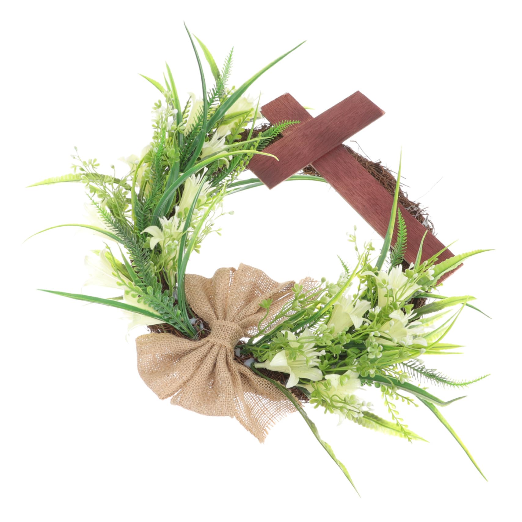 MAGICLULU 2pcs Kreuz Girlande Halloween-türkranz Haustürkranz Herbstlicher Türkranz Haustürdekoration Patriotischer Türkranz Tür Kranz Kränze Für Die Haustür Ahornkranz Im Herbst Plastik