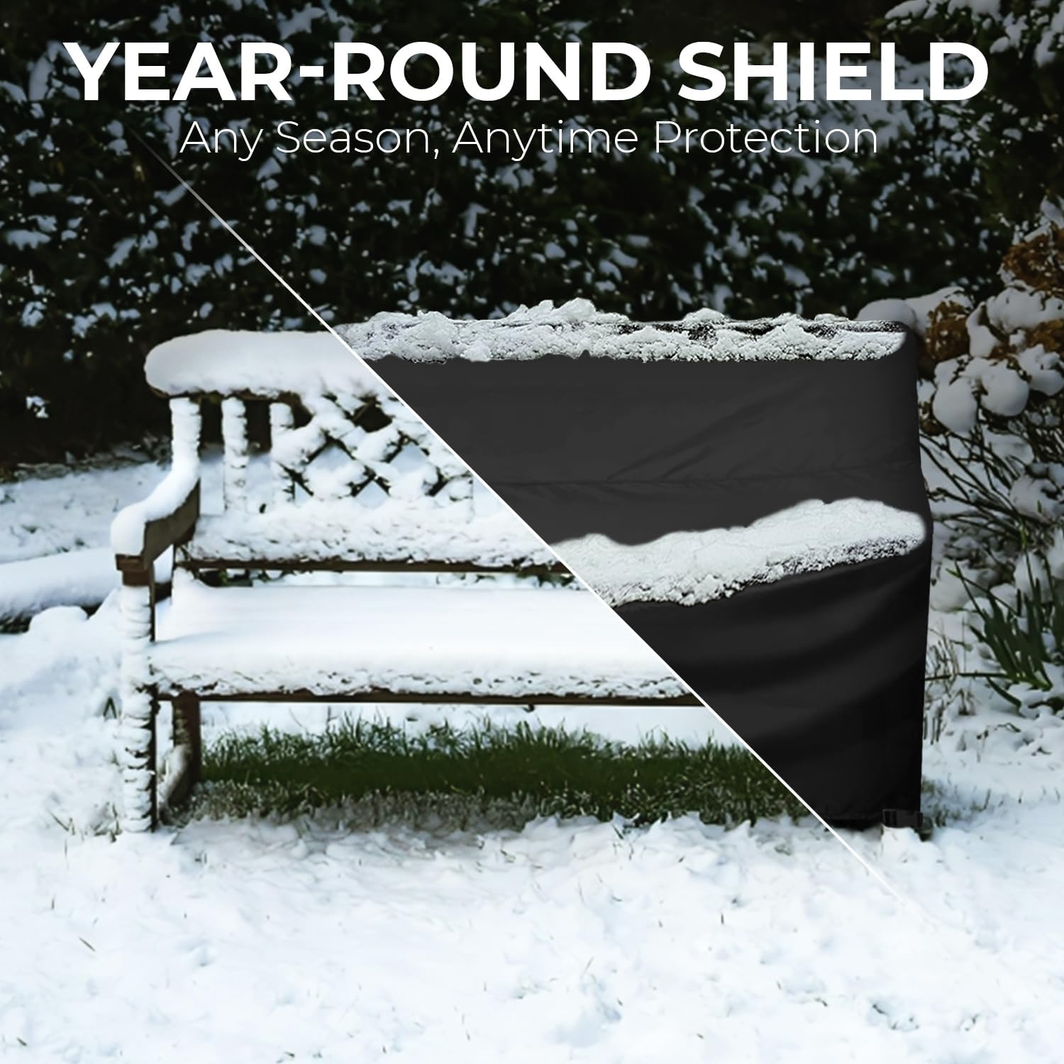 EconoHome Durable Outdoor Patio Bench Cover - Light Weight Material and Weather Resistant