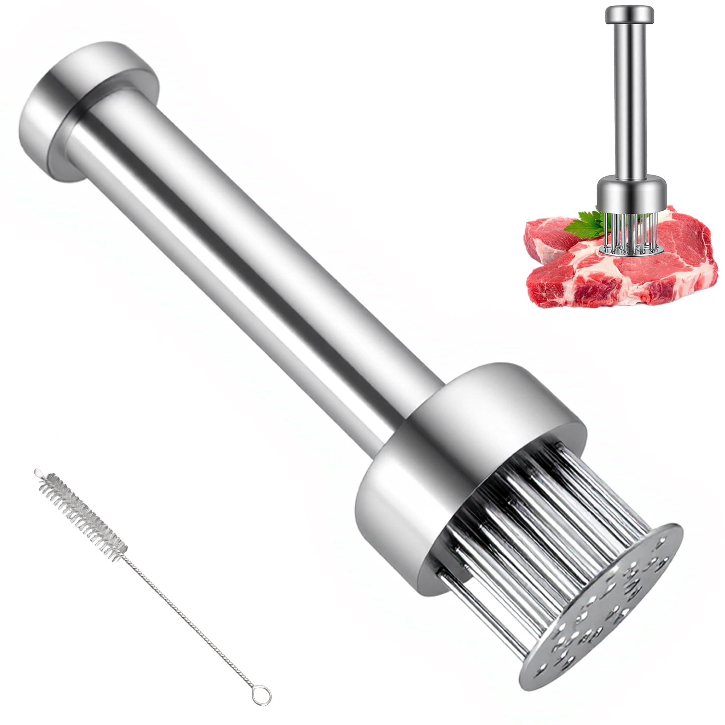 Stainless Steel Meat Tenderiser Tool, Needle Mallet, Kitchen Gadget