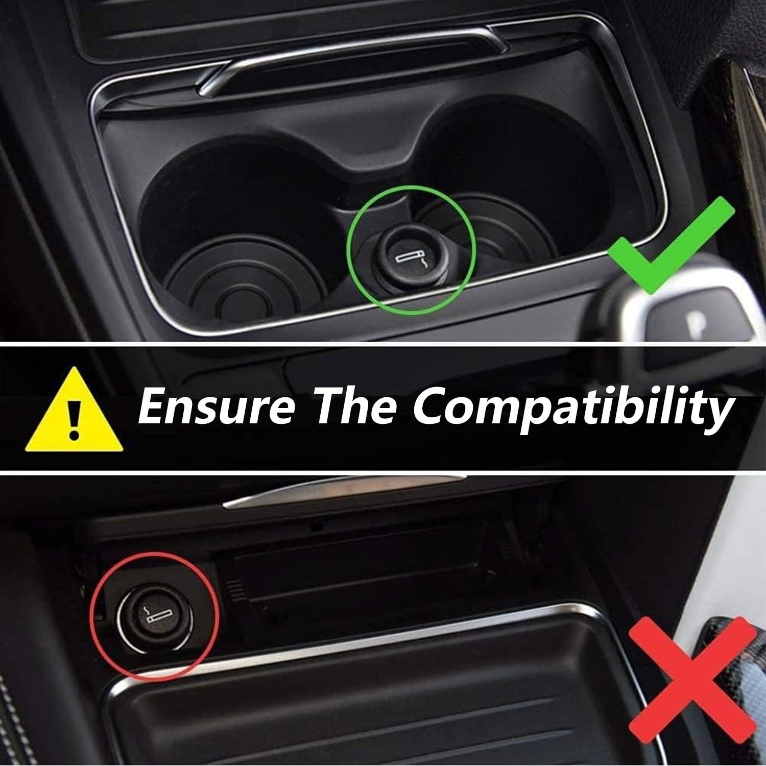 Kabelloses Auto Ladegerät für BMW 3 Series 4 Series M3 M4 2016 2017 2018, OEM-Passform mit 27W USB-A & Type-C Schnellladendes Handy-Ladegerät für BMW F30 F31 F32 F33 F35 F36 Zubehör(Black)