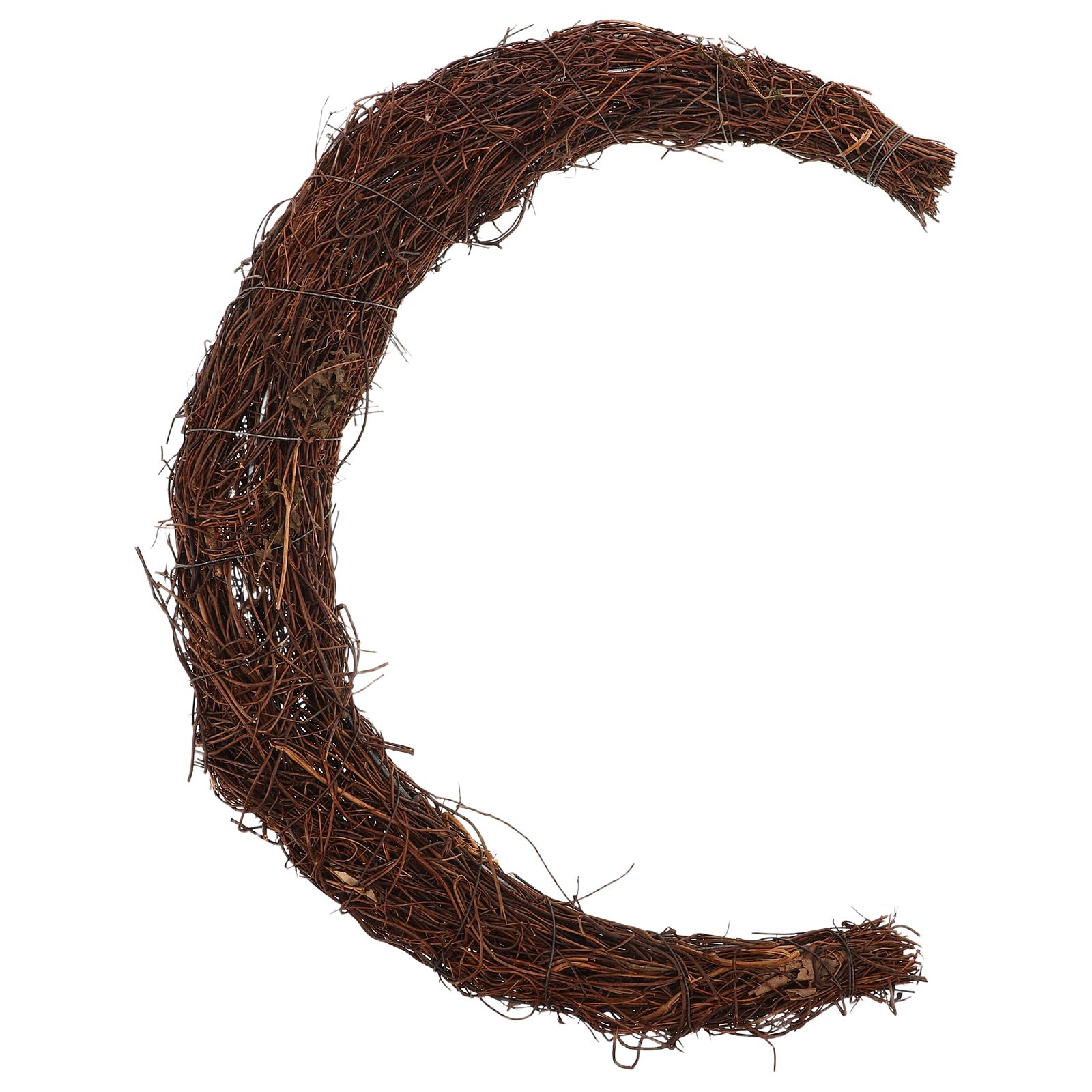 Couronne lune rotin pour DIY Noel : fini les cadres de Noel deformes