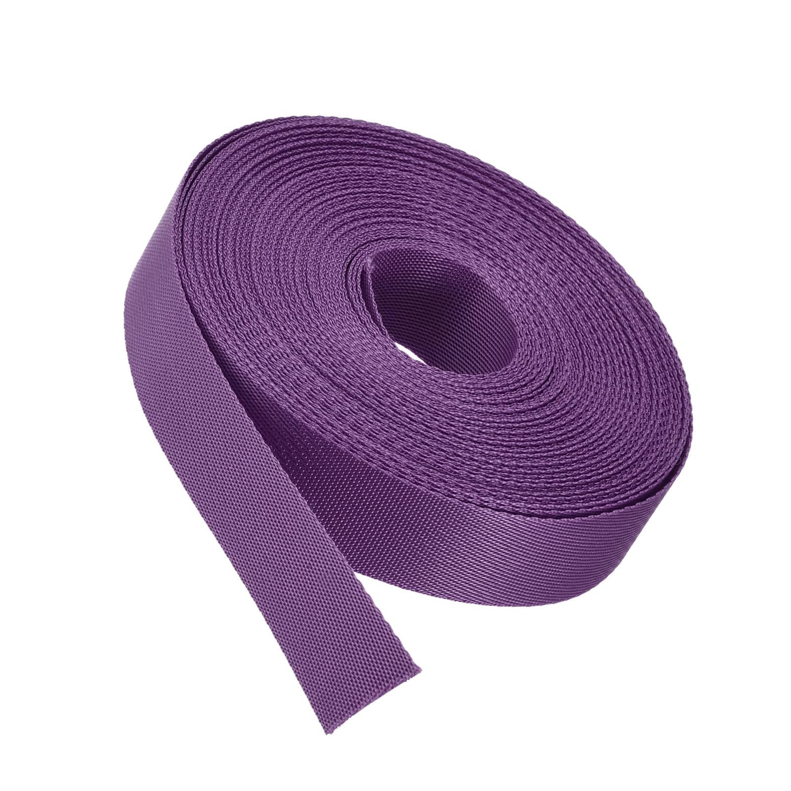 Unifizz Flat Nylon Webbing Strap – 1 Inch x 15 Yards Light Purple, Abrasion-Resistant for Pet Leashes, Bag Handles, Furniture Repair & Garden Ties