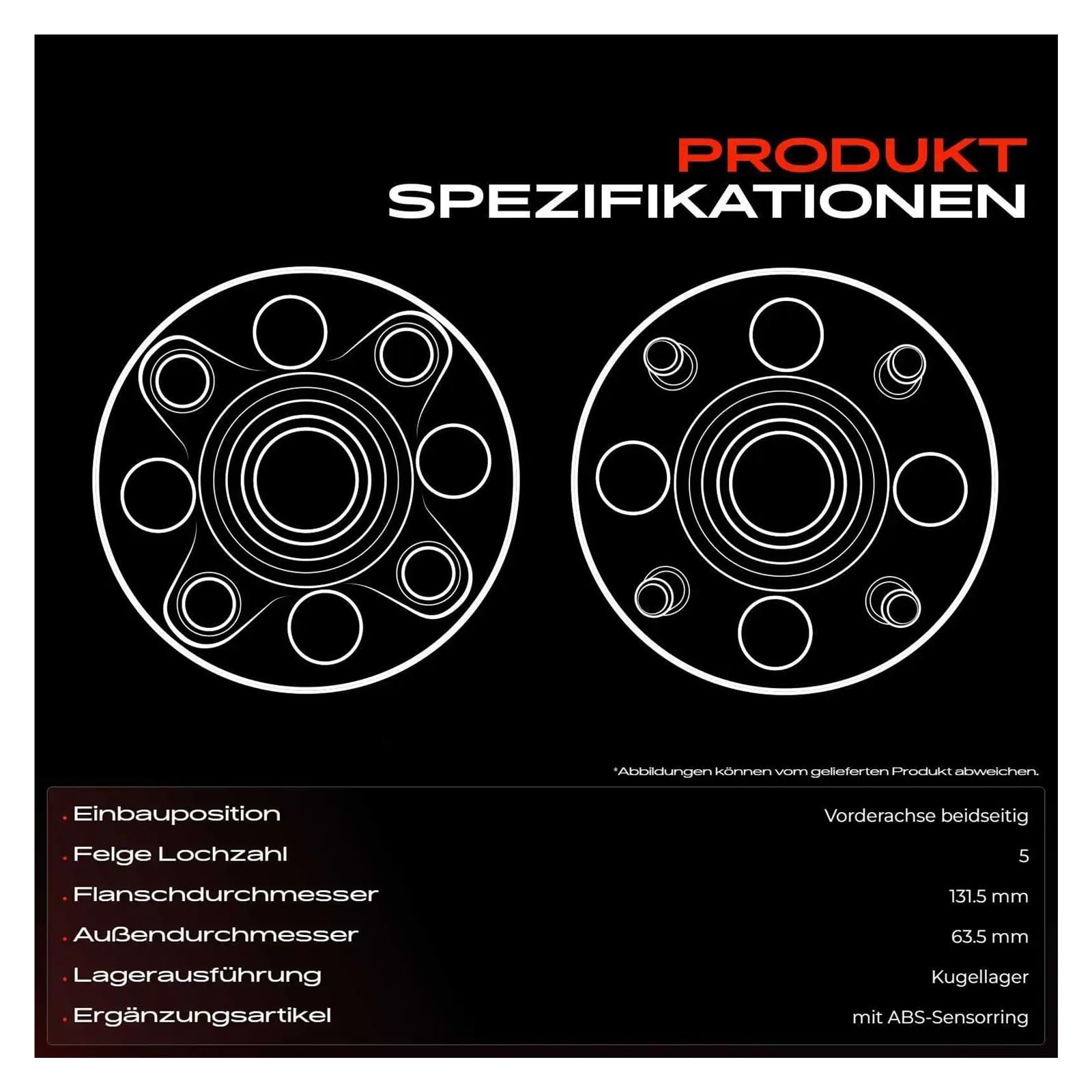 Kits de roulements de roue Pour Ford Pour C-Max Pour Focus II Pour Berline Cabriolet Et Wagon 3M512C300CH 3502950 Kit Roulement Moyeu De Roue