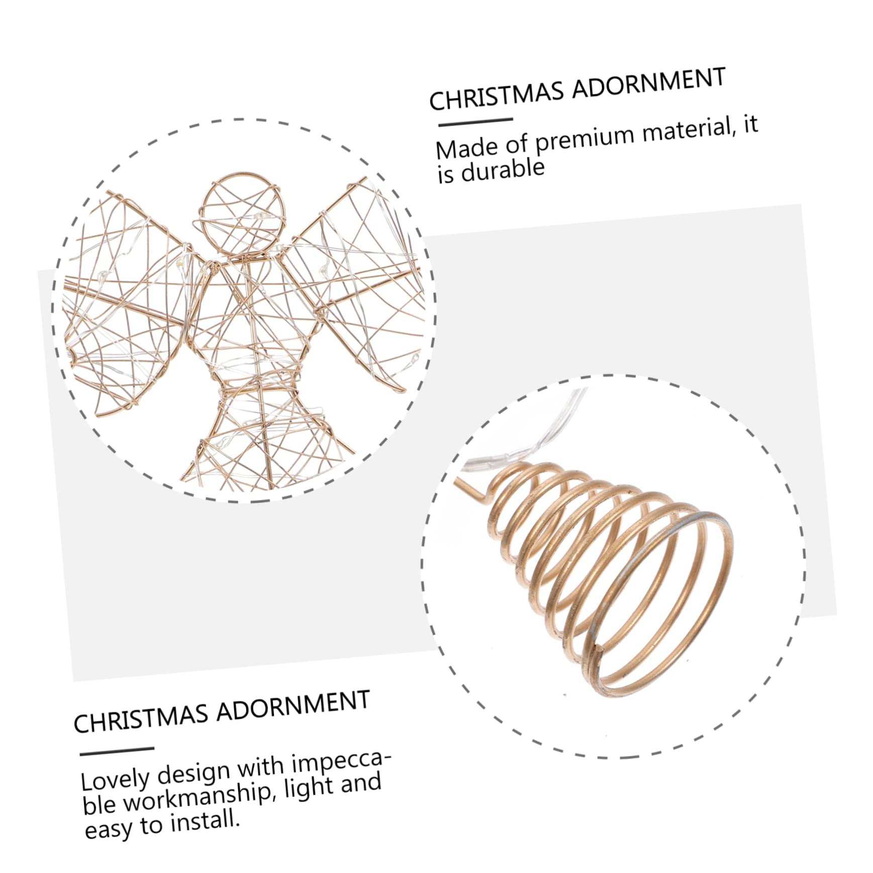 Zerodeko 3stücke Weihnachtsbaum Baumspitze Mit Lichtern Weihnachtsdeko Für Festlichkeiten Und Zuhause Als Weihnachtsbaumtopper Für Festliche Anlässe