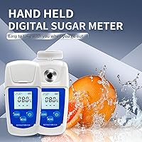Vista 2 de Refractómetro digital Brix de alta precisión con ATC para prueba de contenido de azúcar 0-55% Brix Tester Brix Meter para agua potable Bebida Jugo