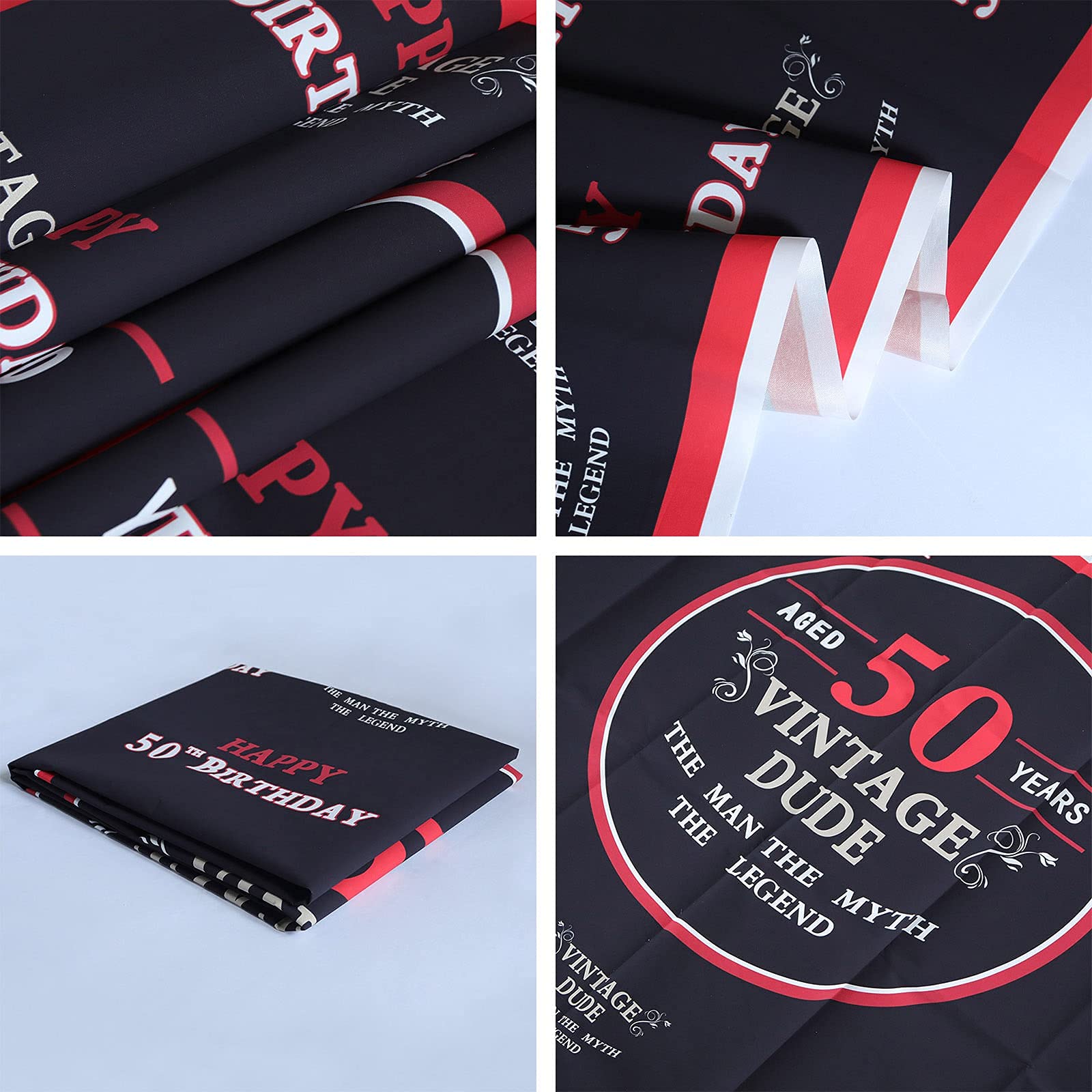 Buy YEELE 7x5ft Vintage Dude 50th Birthday Backdrop for Men Fifty Years