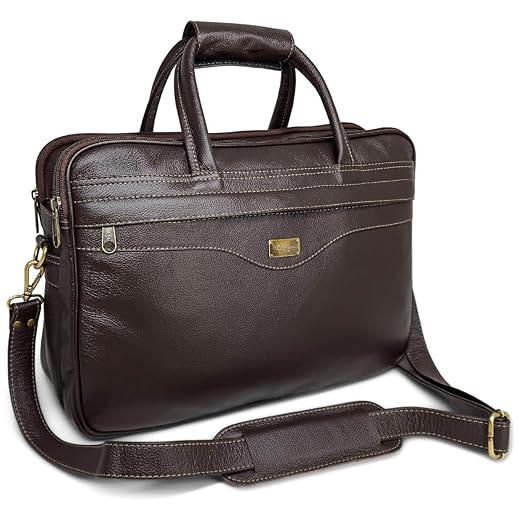 Bolsa Pasta Masculina De Couro Legítimo Para Notebook