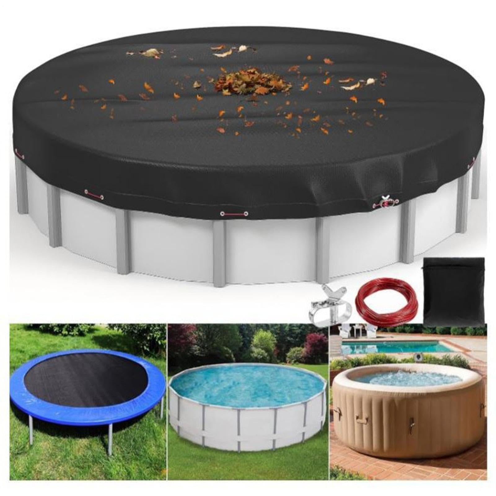 Cubierta de Piscina Invierno Impermeable Plegable Resistente UV Protección