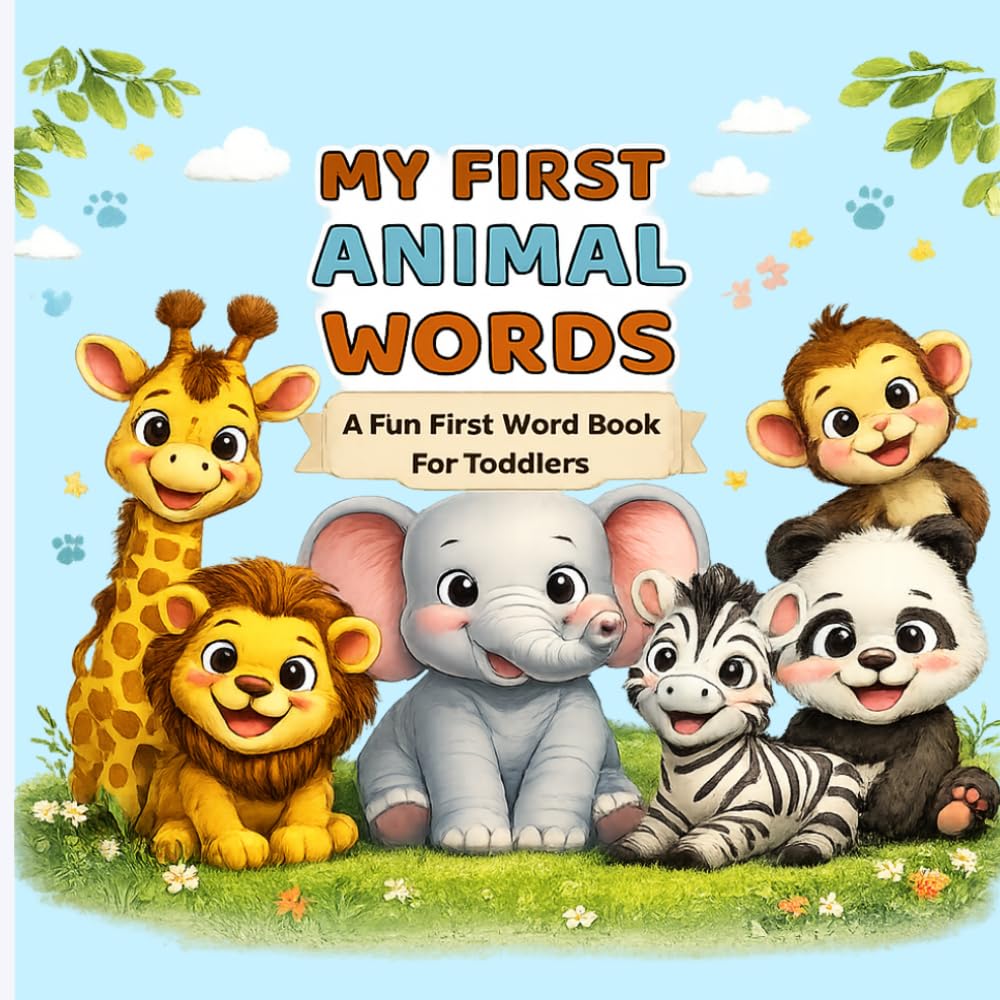 My First Animal Words: A Fun First Word Book for Toddlers
