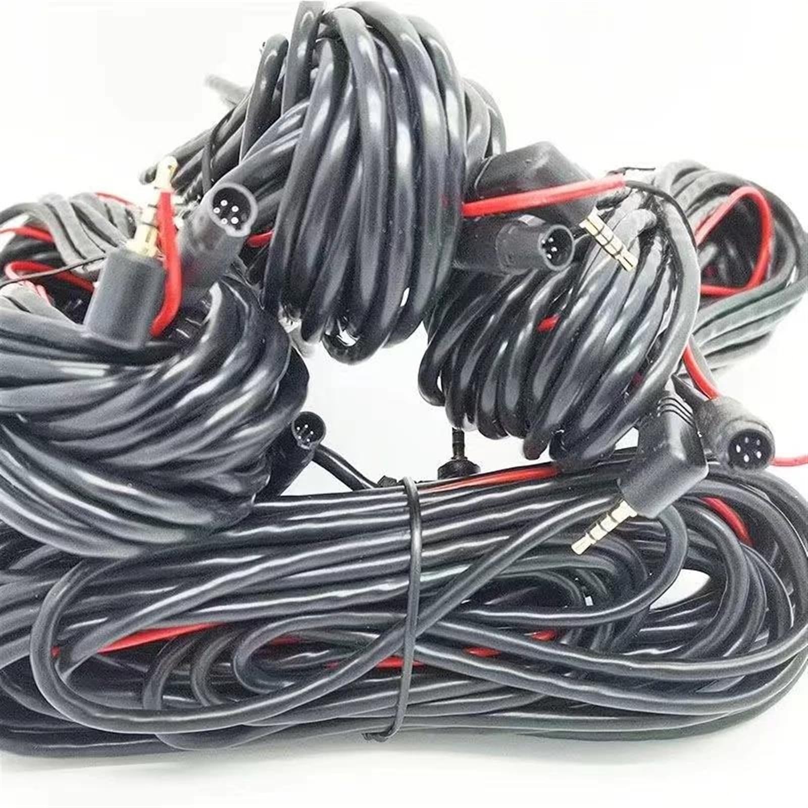 cámara de visión Trasera Cable de extensión Auxiliar de 2,5mm, 6M/10M, grabadora de 5 Pines, cámara de Respaldo de visión Trasera de Coche, Filtro de cámara de Coche para Marcha atrás(A)
