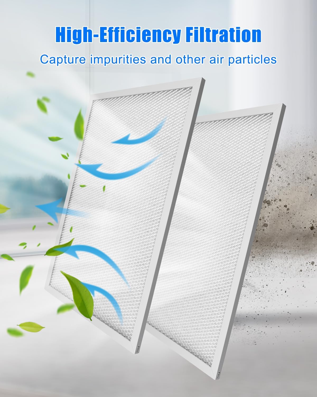 SV18205 Filter Kit Replacement Compatible with HRV 90H-V ECM HRV, E15 ECM HRV, EKO HRV 1.5, HRV160 ECM Systems, 9.25 x 14.25 x 0.38 Inch, 2-Pack