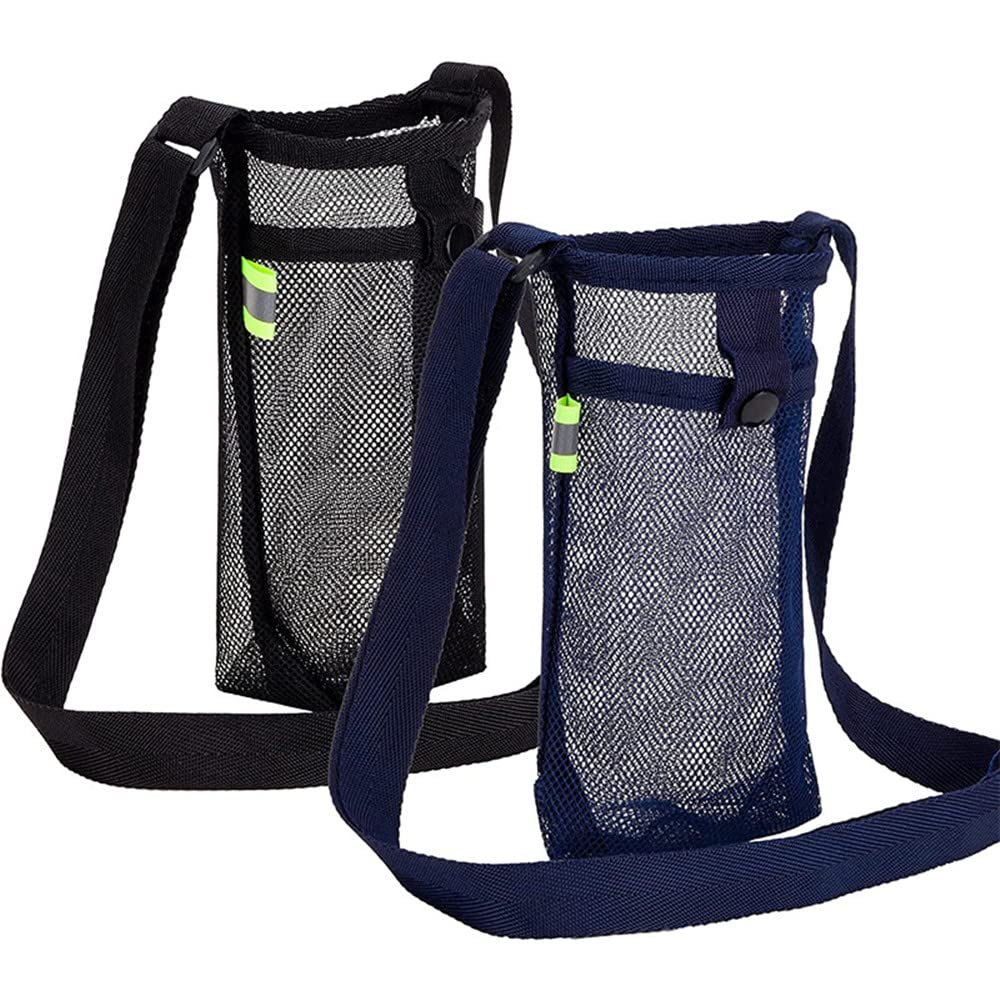 BeisDirect Trinkflaschen-Tragetasche – Verstellbarer Schultergurt, Mesh-Tasche Für Outdoor, Sport, Reisen