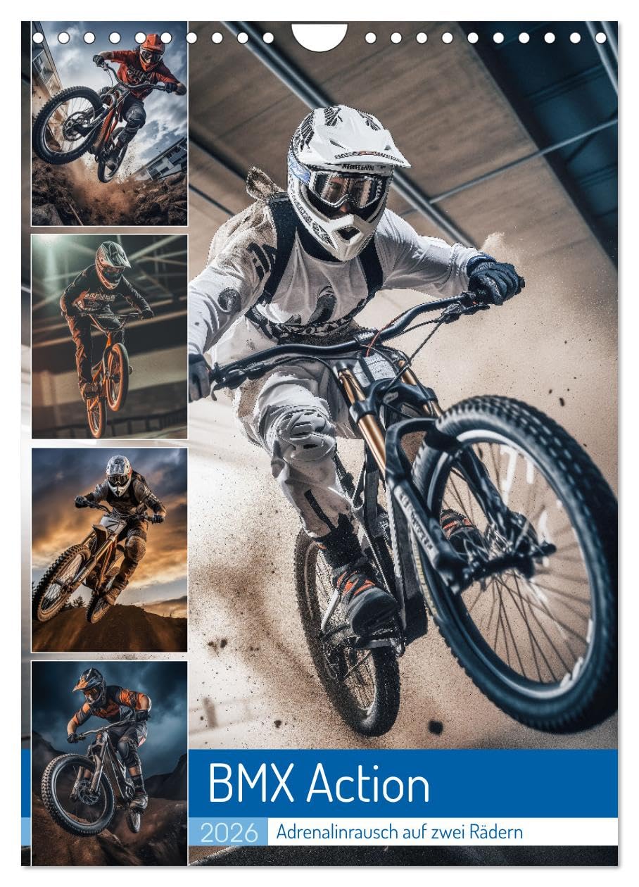 BMX Action UK-Version (Wall Calendar 2026 DIN A4 Portrait), CALVENDO 12 Month Wall Calendar — image 1