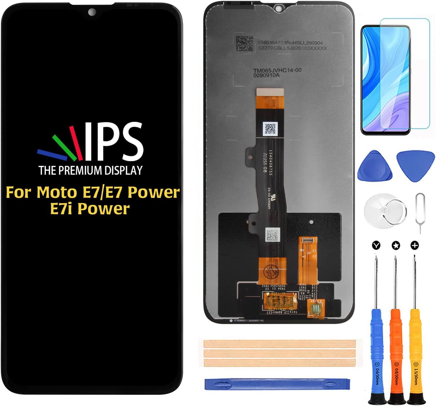 A-MIND for Motorola Moto E7/E7i/E7 Power/E7i Power LCD Display Touch Digitizer Screen Replacement XT2097-13 PAMH0001IN PAMH0010IN PAMH0019IN XT2095 XT2097 Full Assembly Repair Kits with Tools