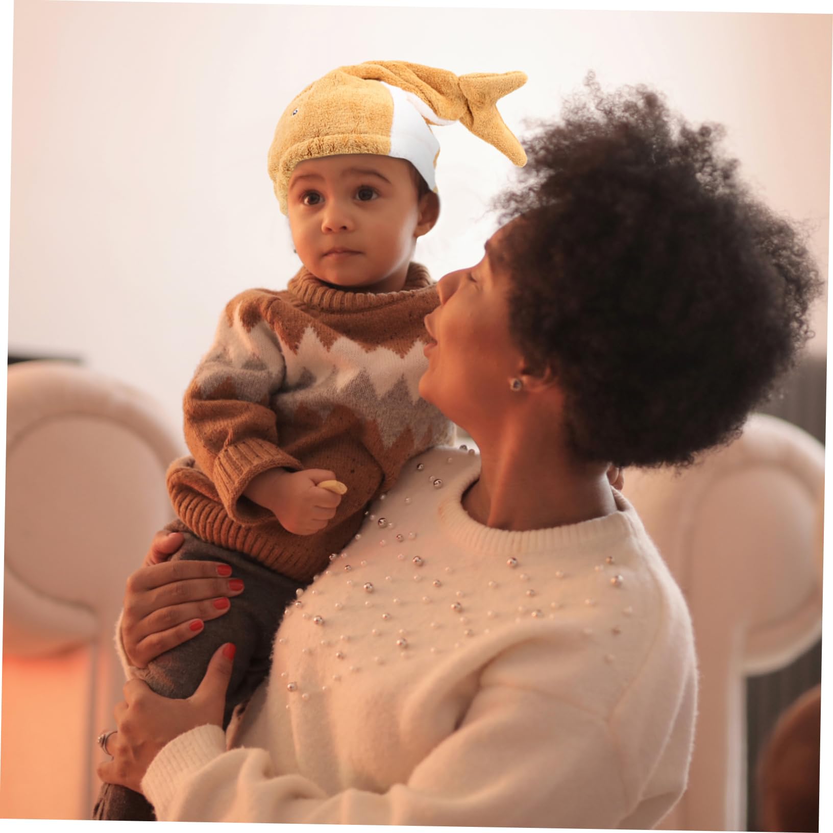 Healeved Cartoon Coral Fleece Hair Drying Hat for Soft Absorbent Shower Cap Wrap Quick Drying Towel Turban Present for Fun Design for Bath