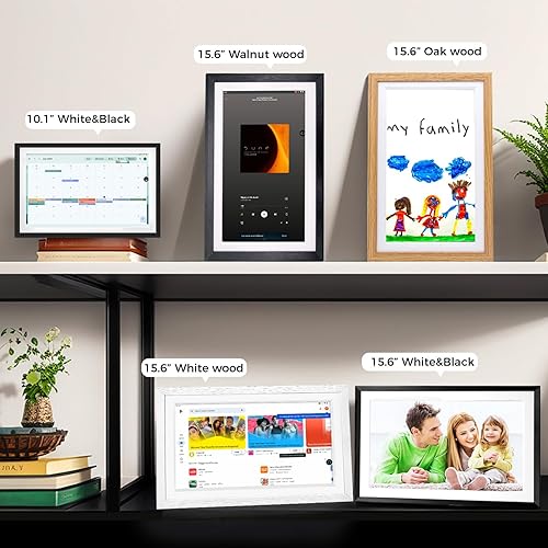 Miniatura 9 de Cambio de calendario digital de Google de 15.6 pulgadas, batería de litio integrada tabla de tareas y planificador, marco de fotos con pantalla