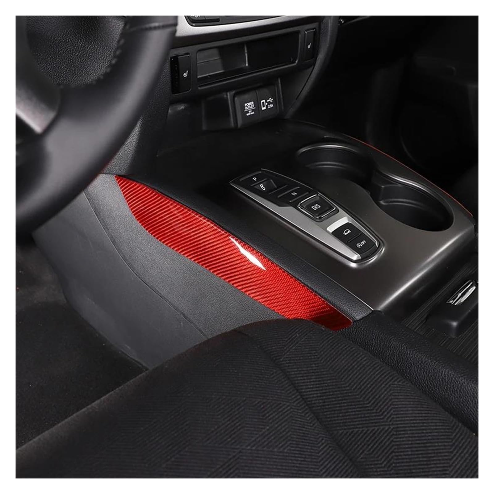 Rivestimento interno della consolle centrale Per Pilot 2015-2019 Car Center Control Shift Side Trim Panel Adesivo Accessori di protezione interna